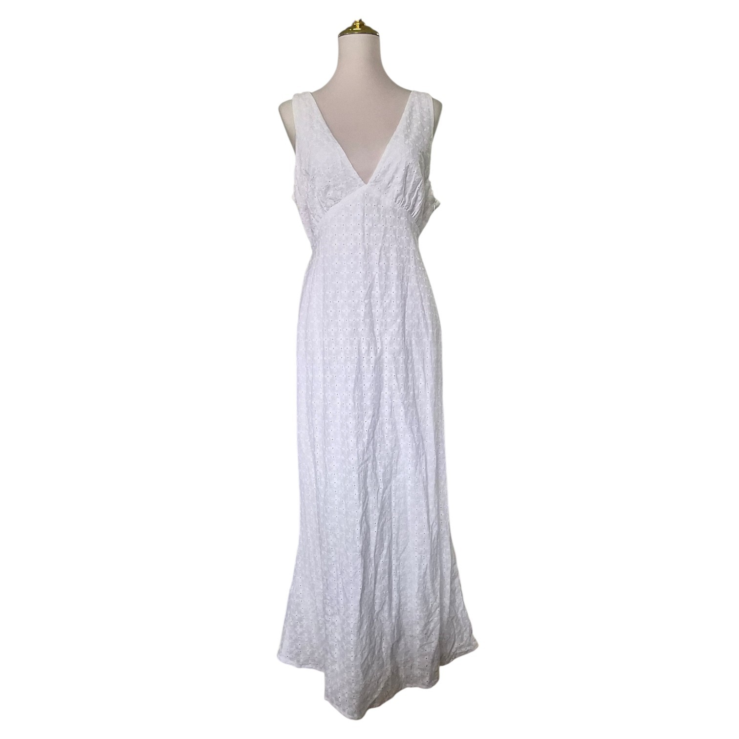 Princess Polly Nellie Anglaise Maxi Dress Blue Size US 12 New