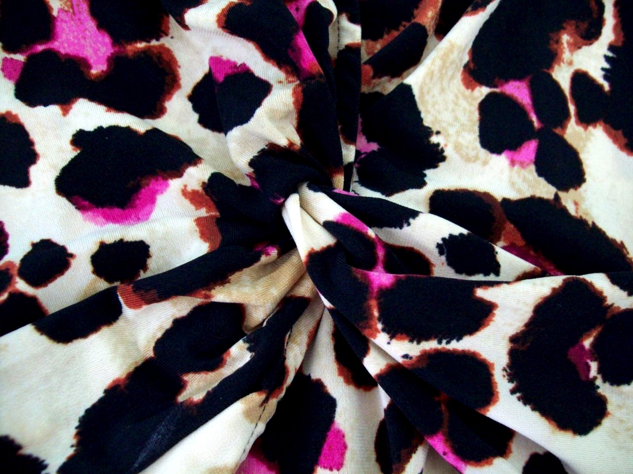 New Next Love & Roses Leopard Print Maxi Dress Size 18 Jersey Twist Holiday