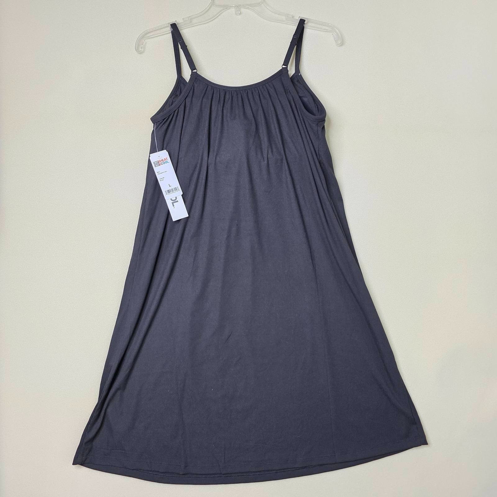 32 Degrees Cool Flowy Black Bra Dress Women’s Size L Large Sleeveless Pullover