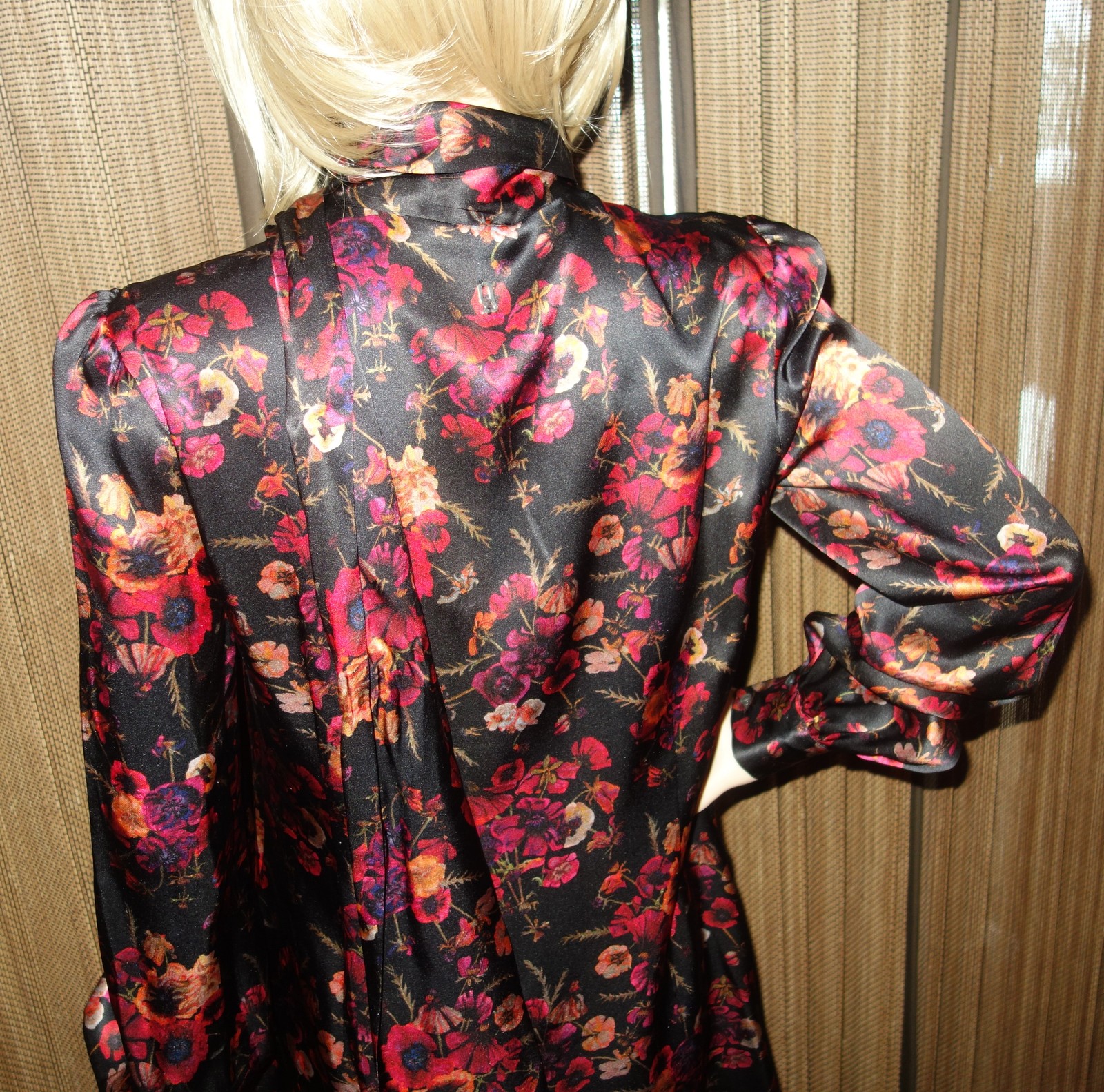 Galliano Silk Above Knee, Mini Casual Floral Tunic Dress size 30/44/ new
