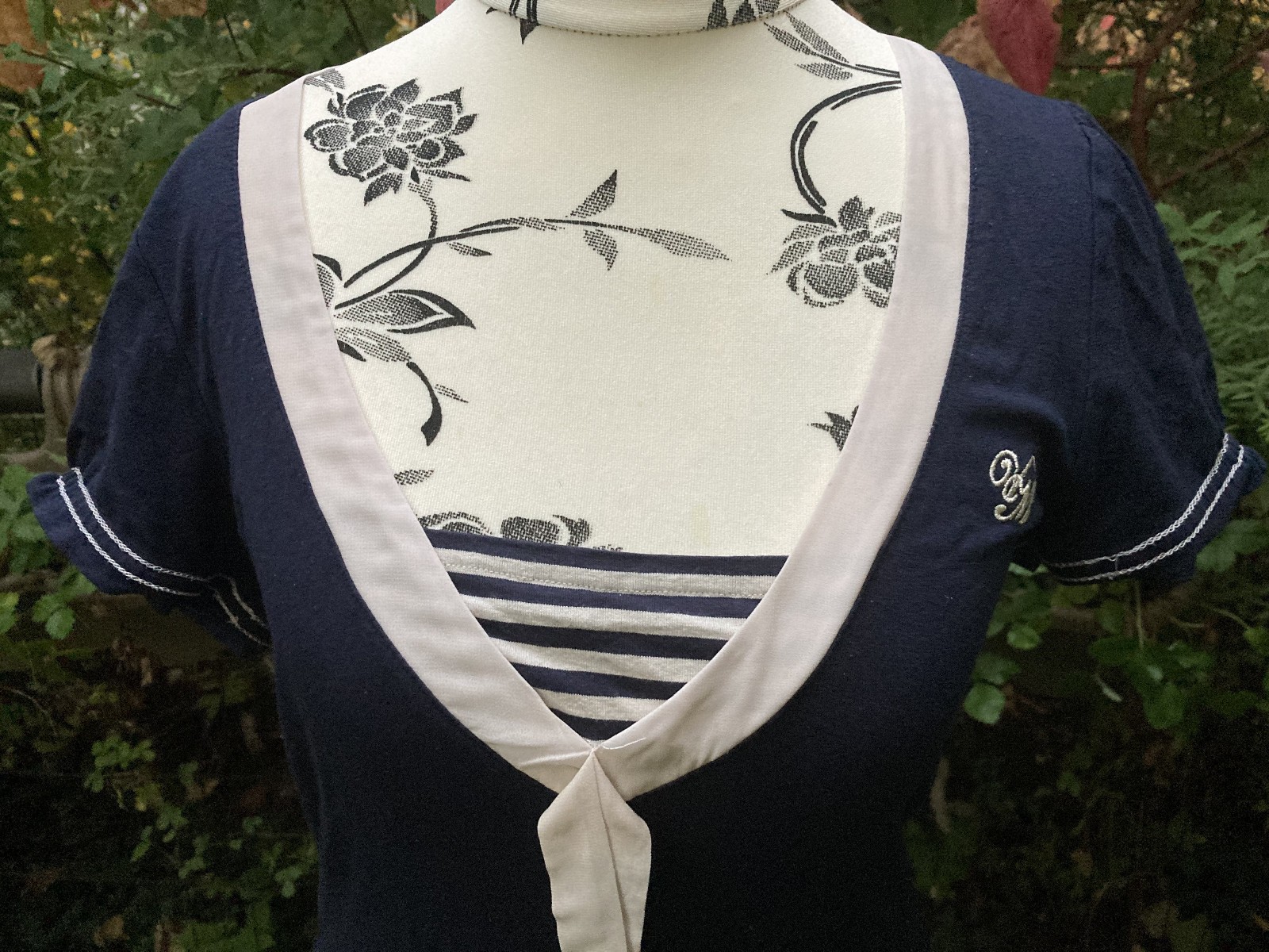 Cute Sailor Dress by Vive Maria Sailor Dress Navy and White in M
