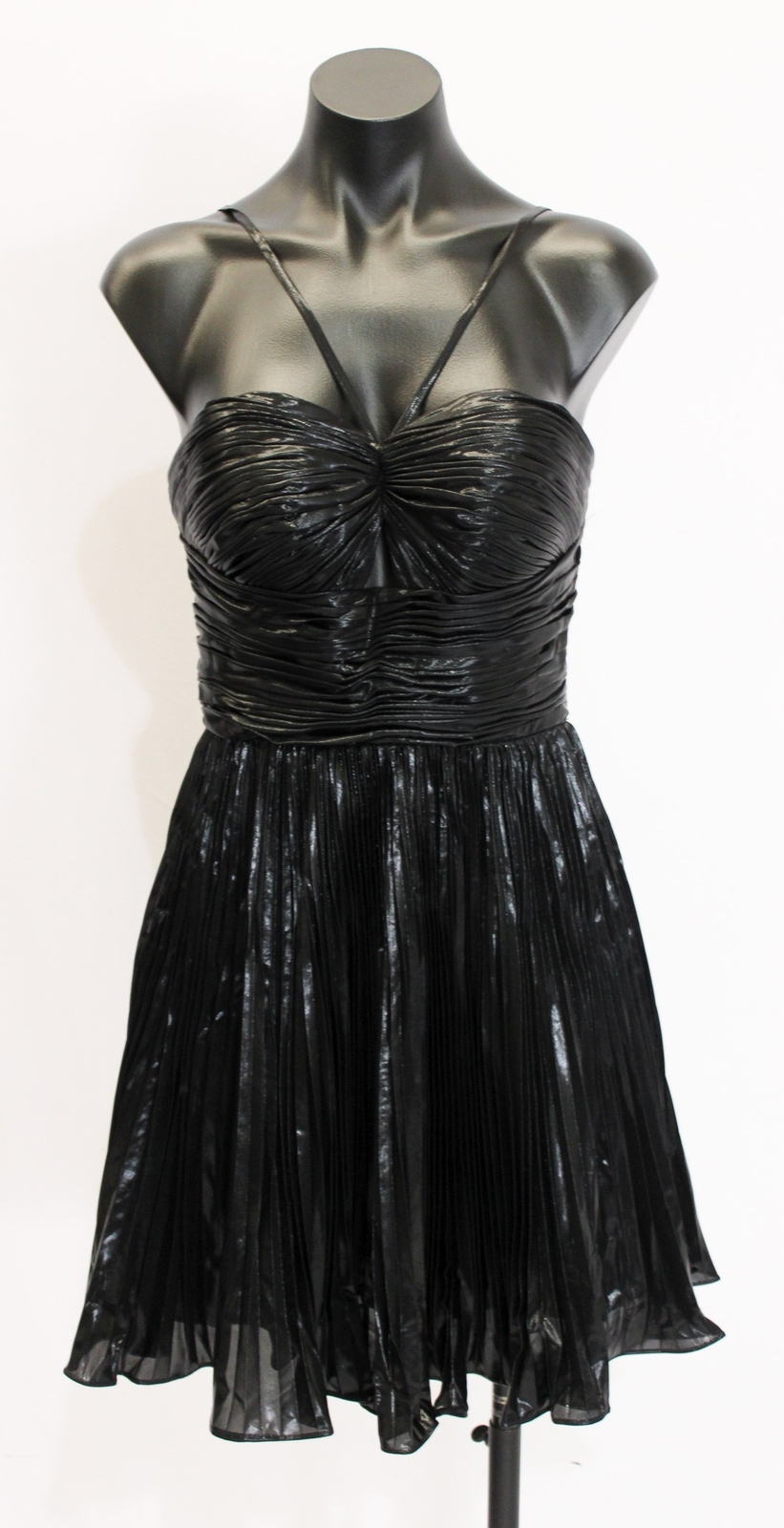 Stacees Women’s A-Line Short Mini Pleated Homecoming Dress LB3 Black Size 6
