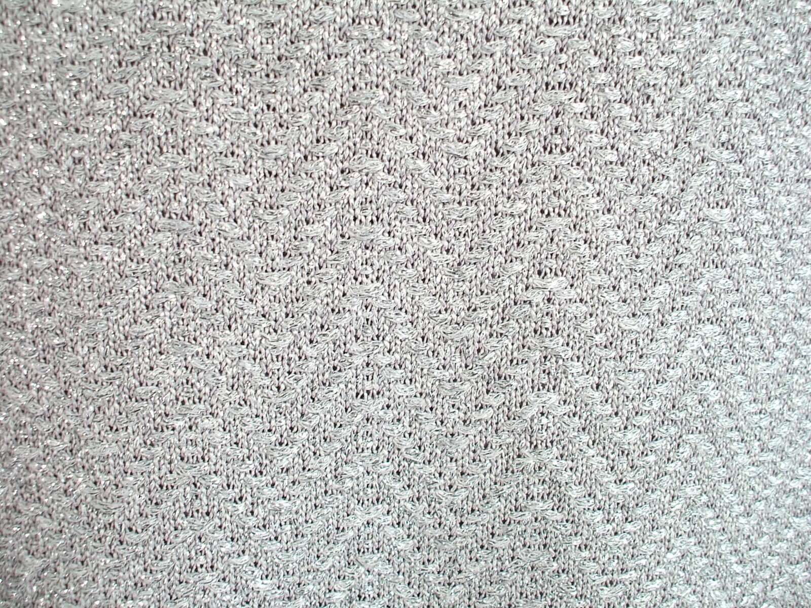 NWT ST. JOHN Silver Sparkle Chevron Knit Tweed Sheath Tank Dress sz 14 $1495