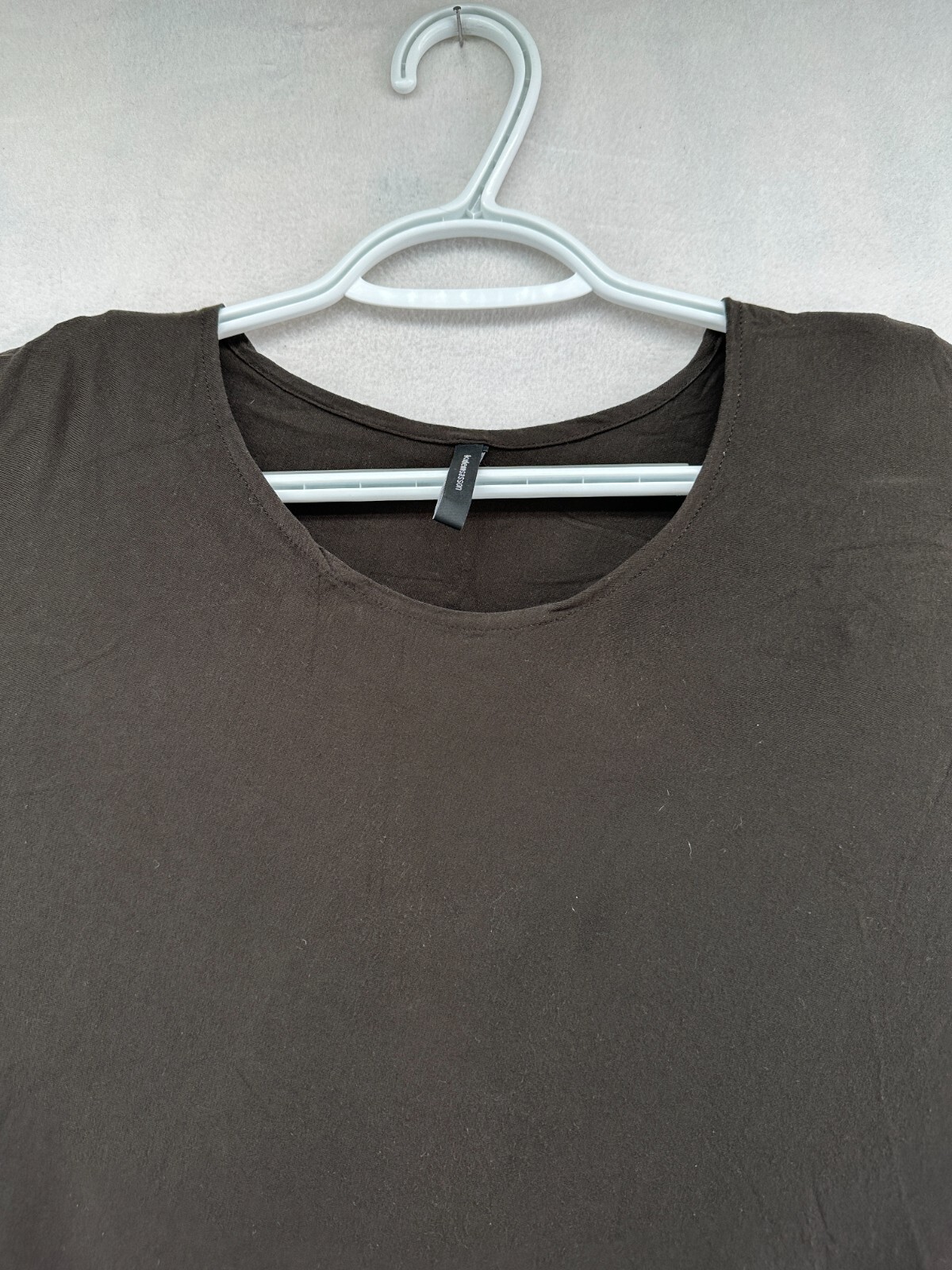 Kedem Sasson Tunic Dress One Size Brown Asymmetrical Lagenlook Made In Israel