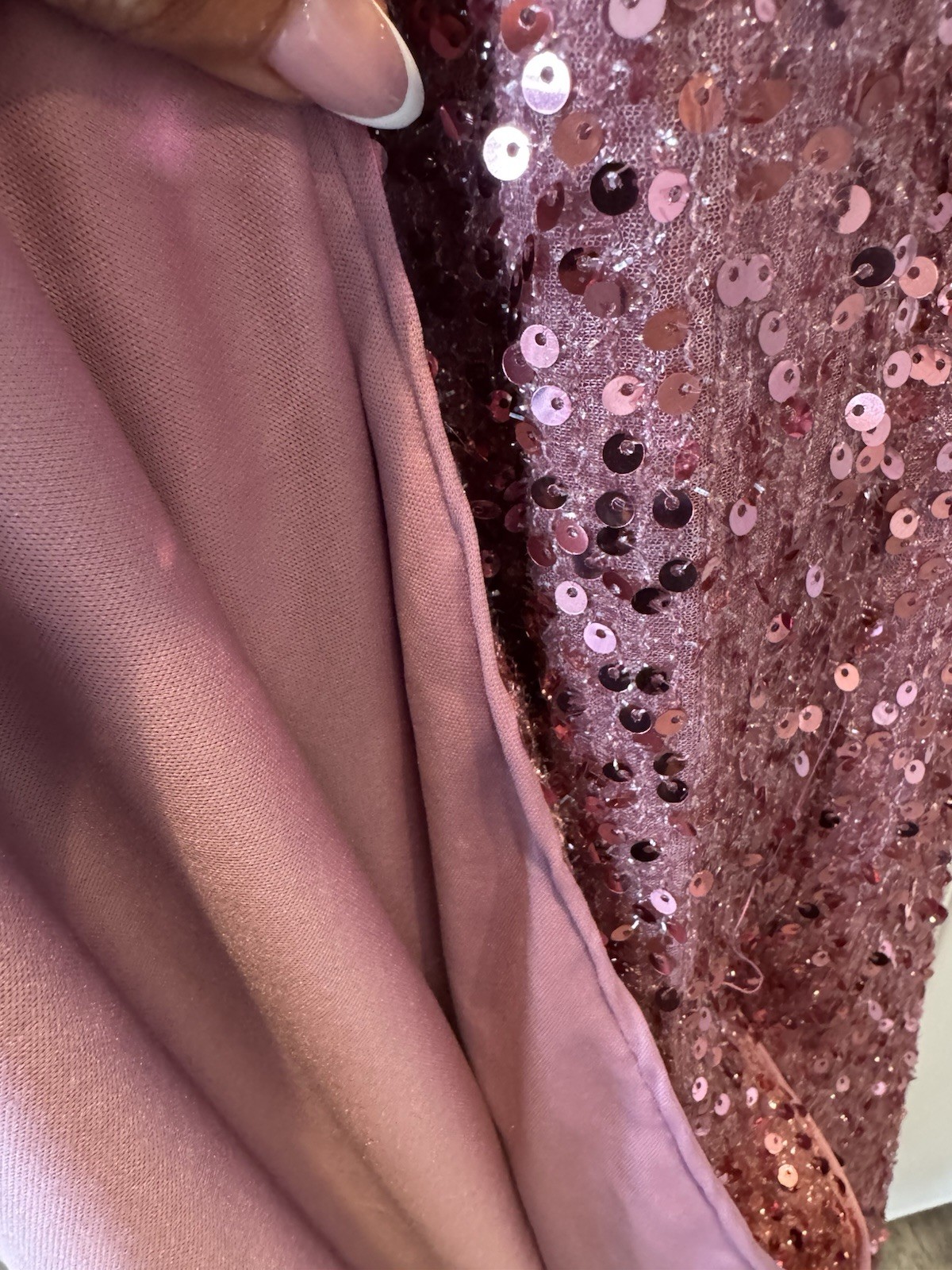 Pink Faeresty Sequence Gown Size M