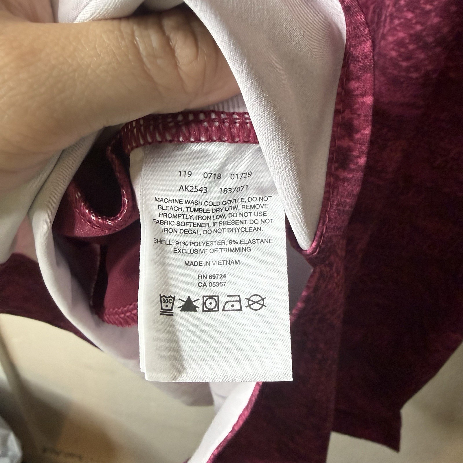 Columbia Omnishield Raspberry Pink Patterned Tank Dress Athletic Small NWT