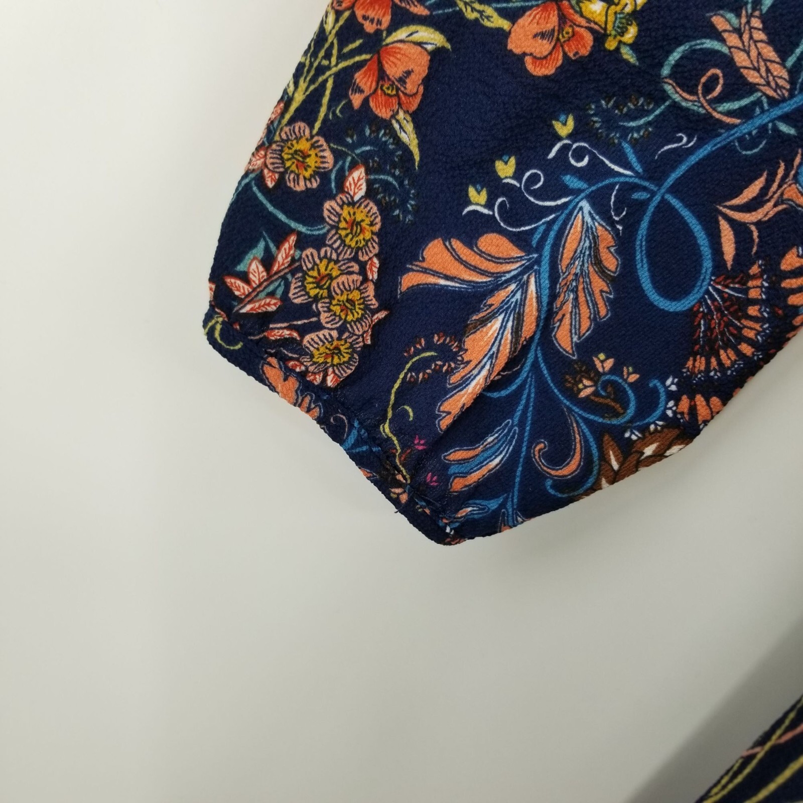 I. Madeline Long Sleeved A Line Midi Length Floral Dress Size Small
