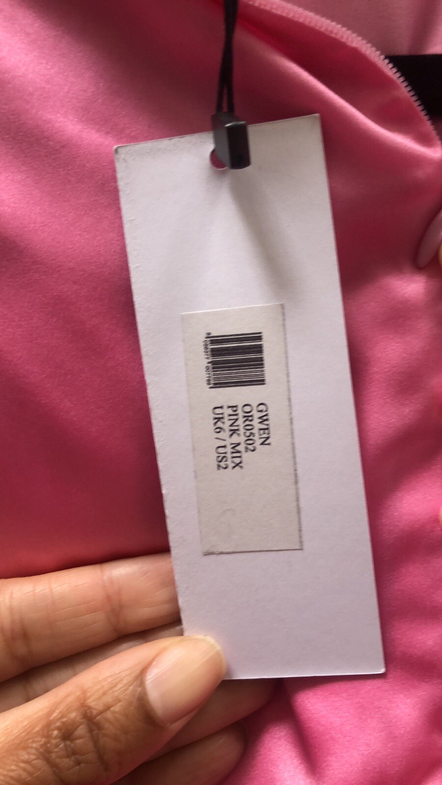 Olivia Rubin Gwen colorblock muli color long sleeve maxi dress UK 6 US 2 NWT