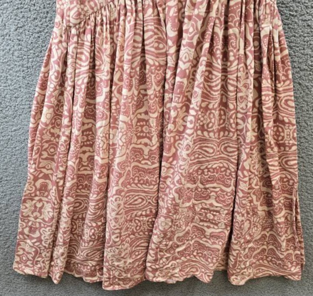 CeCe Linen Blend Sleeveless High-Low Maxi Dress Women’s M Mocha Back Zip Closure