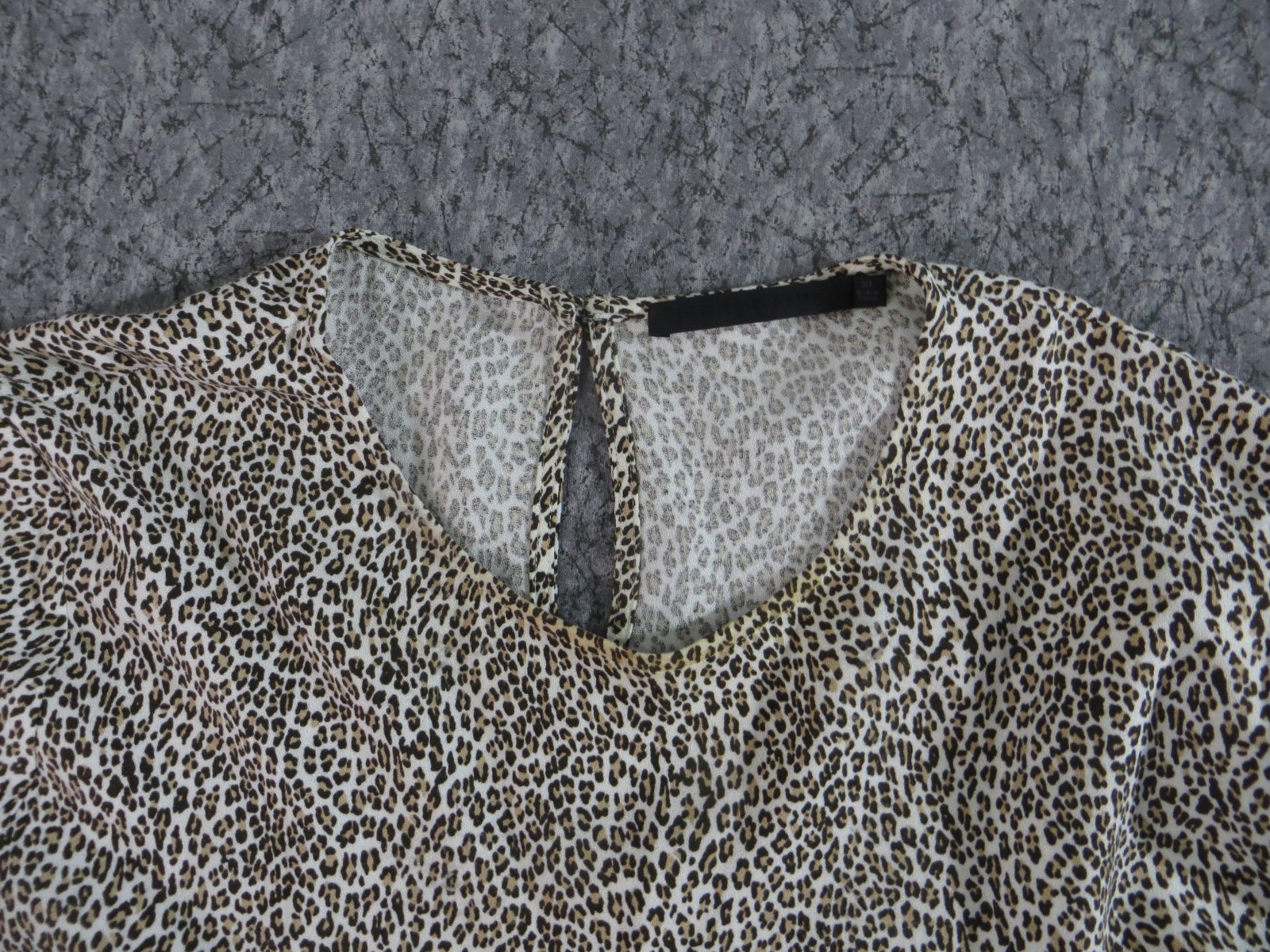 Jenni Kayne Leopard Print Lightweight T-Shirt Mini Dress Womens Extra Large