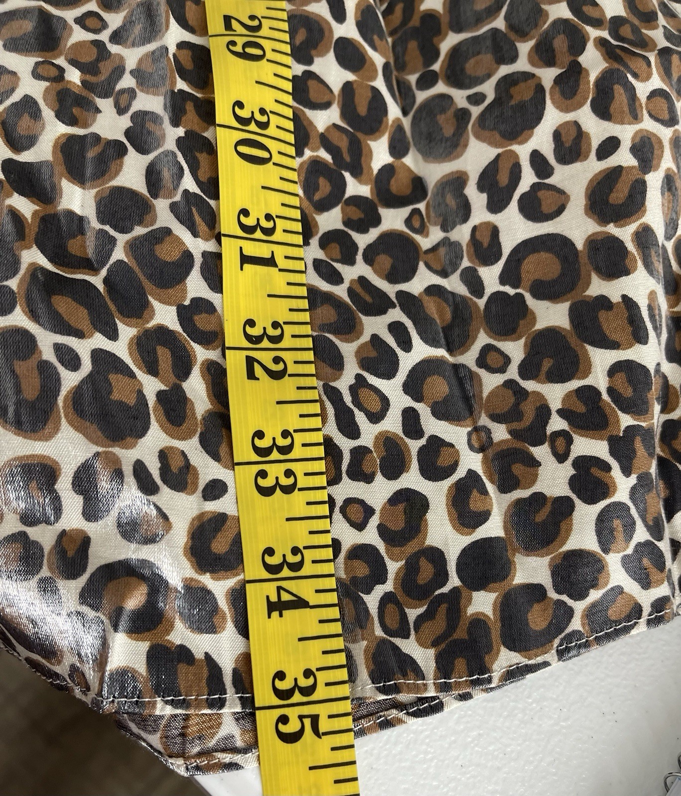 Mittoshop Long Sleeve Babydoll Mini Dress Size M Leopard Print NWT