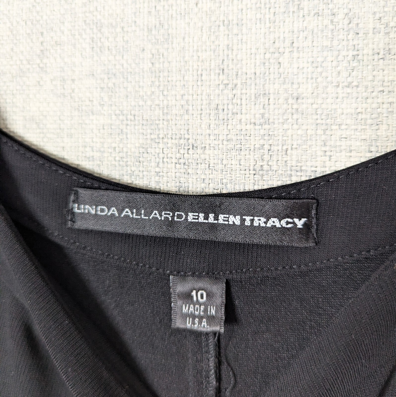 Vtg 90s Union Made Linda Allard Ellen Tracy Minimalist Midi Swing Dress Sz 10