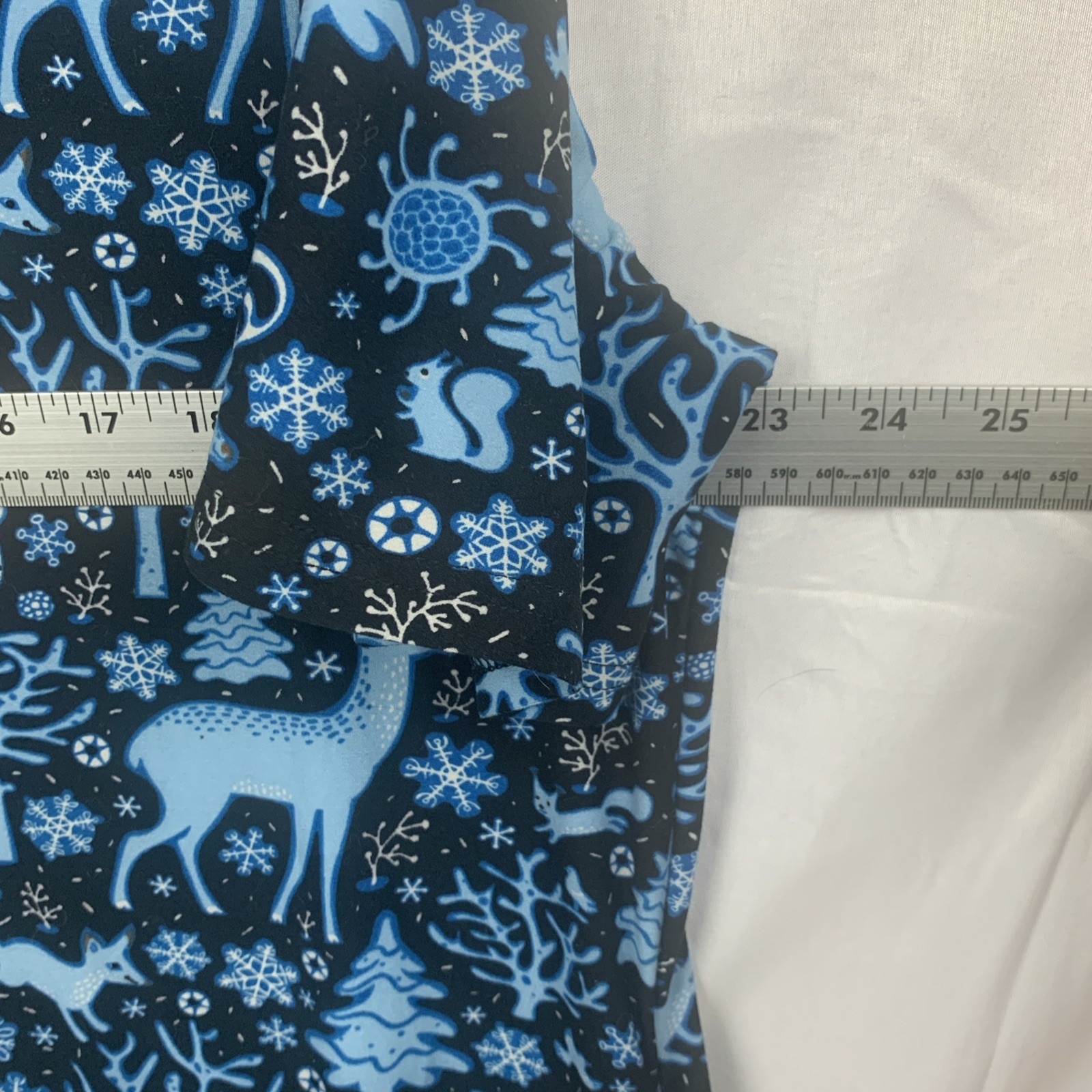 Knit Swing Dress A-Line Womens 2XL Pockets Fairycore Owl Deer Fox Black Blue
