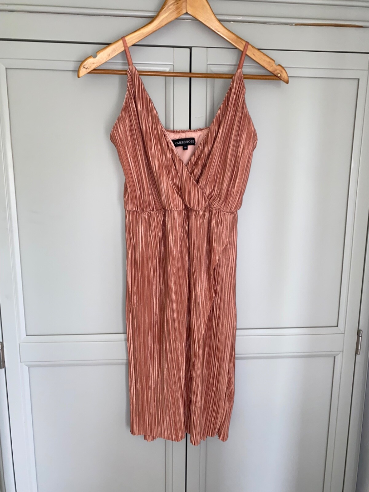 Cameo Rose Blush Dress Size 10 Clubbin Wiggle Pencil Short Pink Sexy Cute NoIron