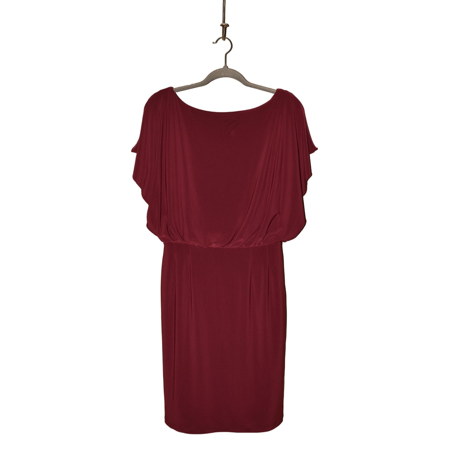 JESSICA SIMPSON NEW $99 Peak-A-Boo Back Flutter Sleeve Blouson Dress Size 6
