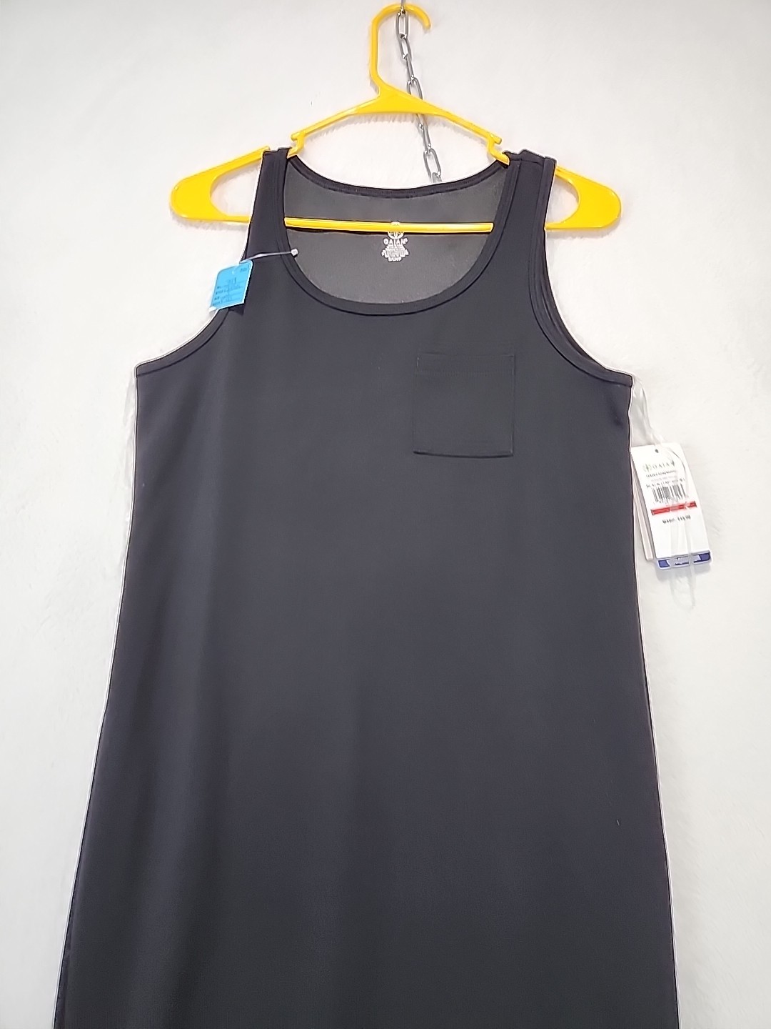 GAIAM Black Sleeveless Hudson Midi Tank Dress Women’s Size S Sheath Scoop Neck