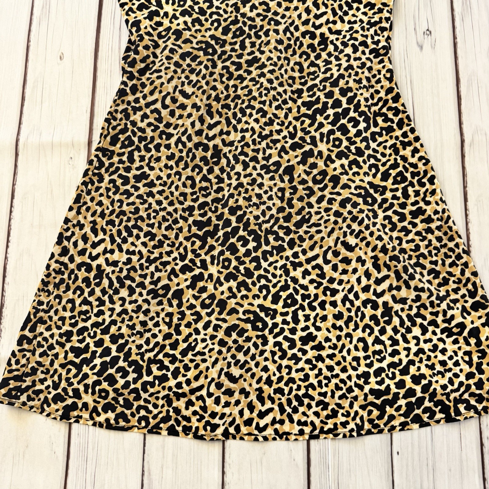 Outdoor Voices Leopard Print Built-In-Shorts Athletic Dress Size Small Active
