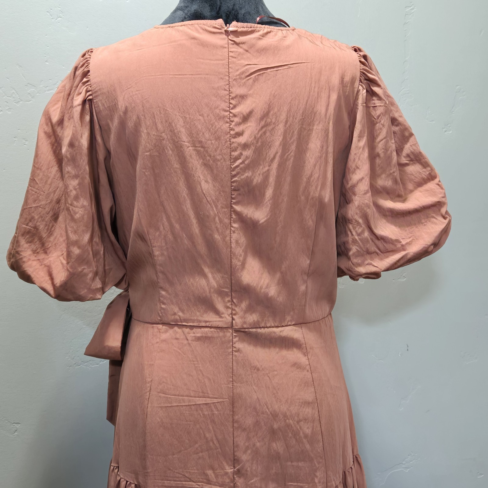 Bohme Maxi Dress Womens Sz Medium Rust Copper Bohemian Romantic