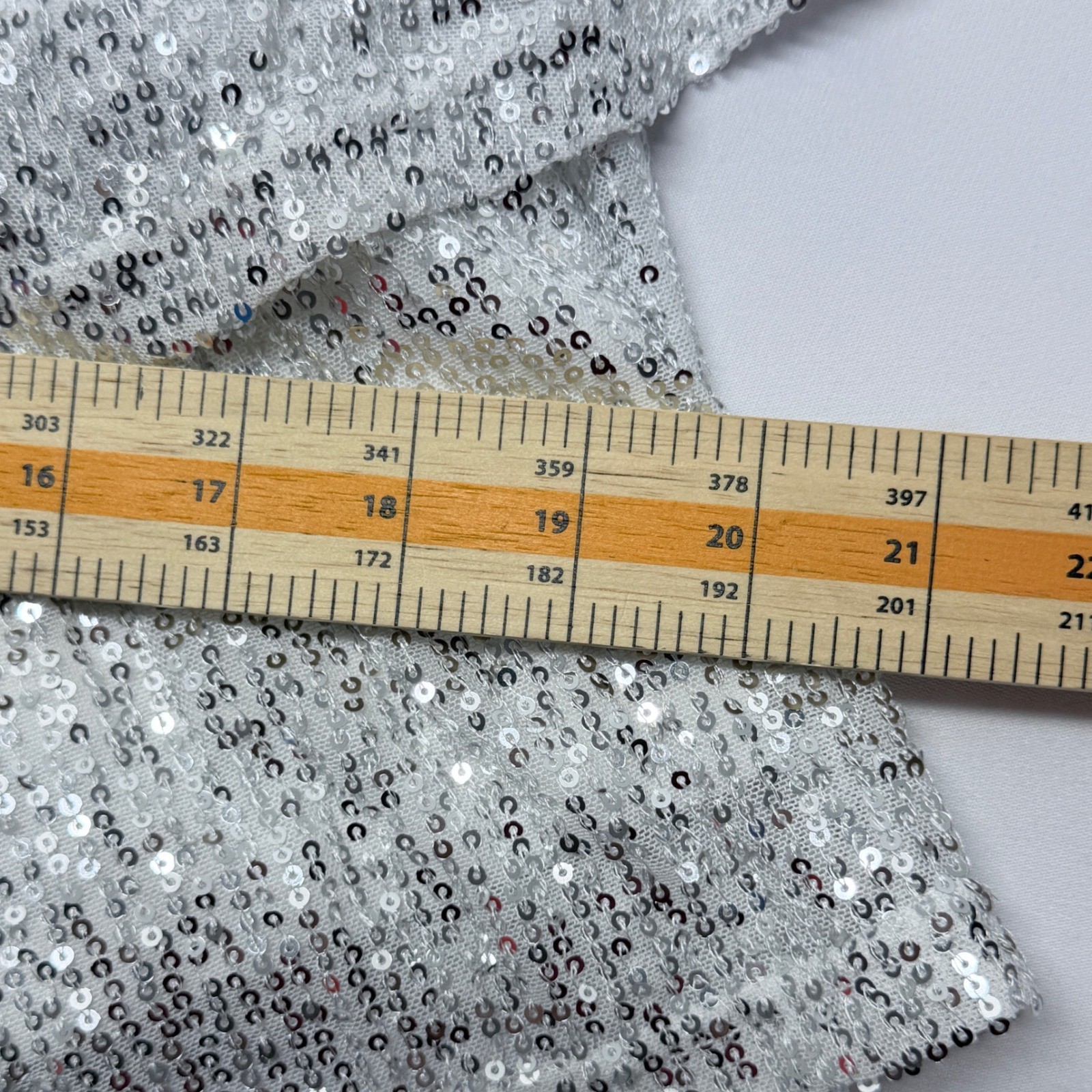 Silver Sequin Tiered Mini Dress Adjustable Spaghetti Strap Party Glam