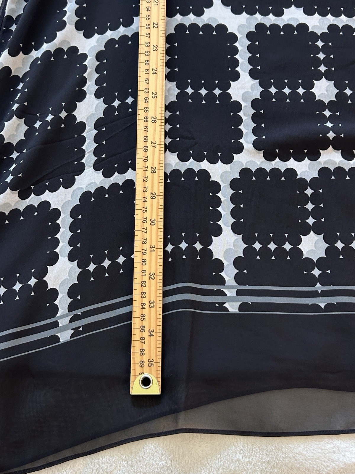 Max Studio 1X Black White Geometric Dress Sleeveless Shift Tunic Flowy $128