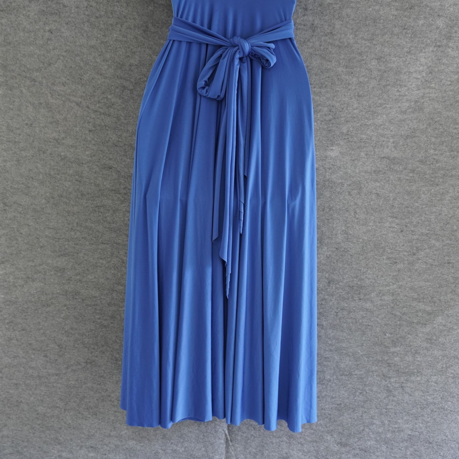 Georgiou Studio Vintage Y2K Infinity Dress Multiway Convertible Blue High Low SM