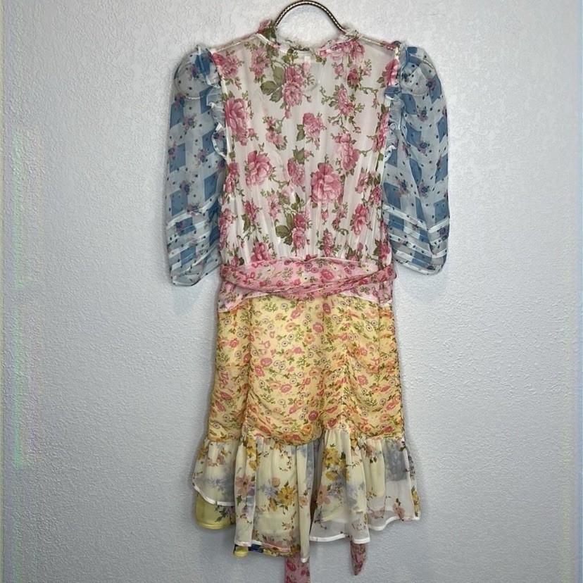 LoveShackFancy Arlo Patchwork Dress