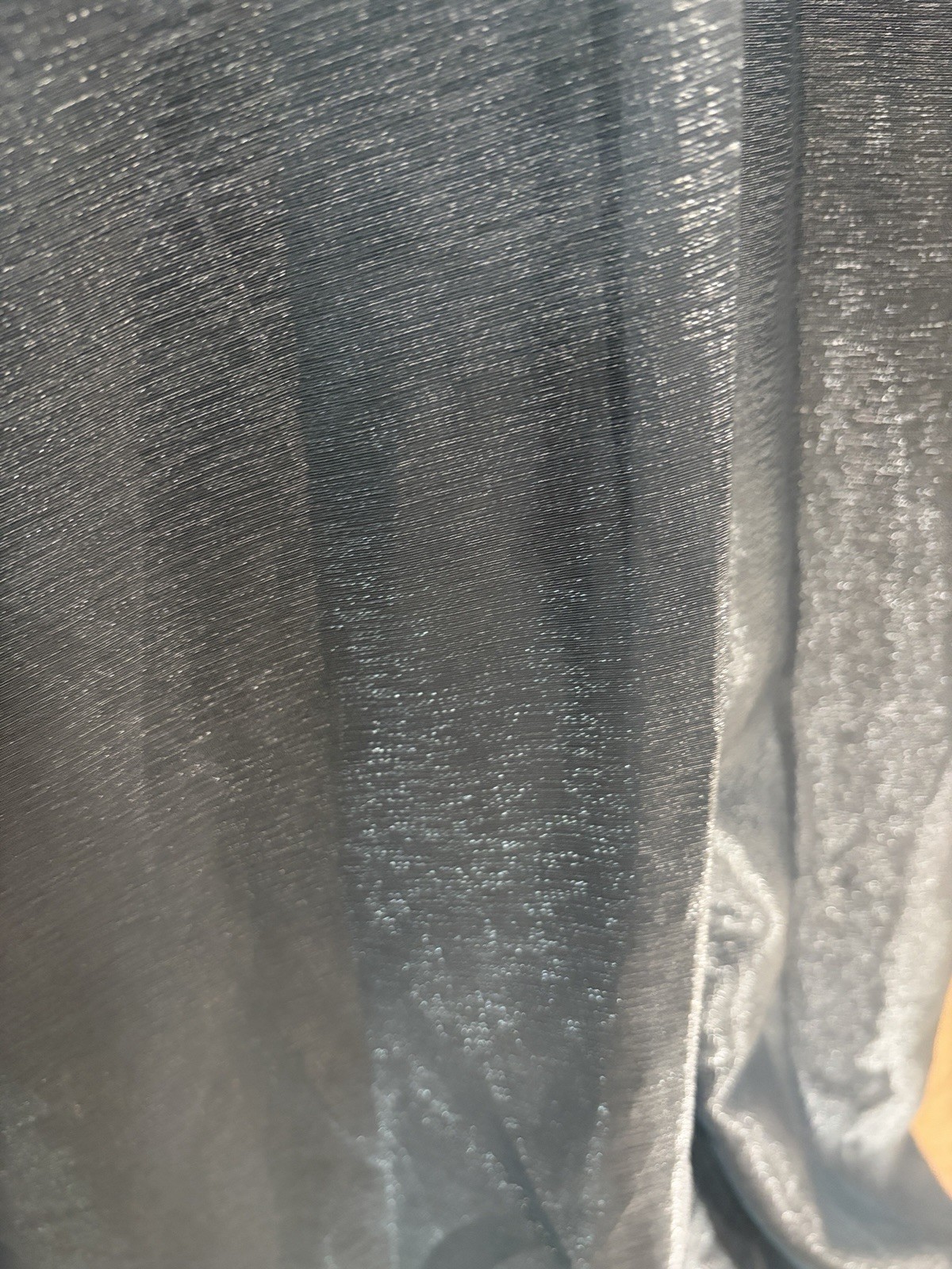 Donna Karan Strapless Pleated A-Line Gown NWT Size 4 Blue Metallic Split