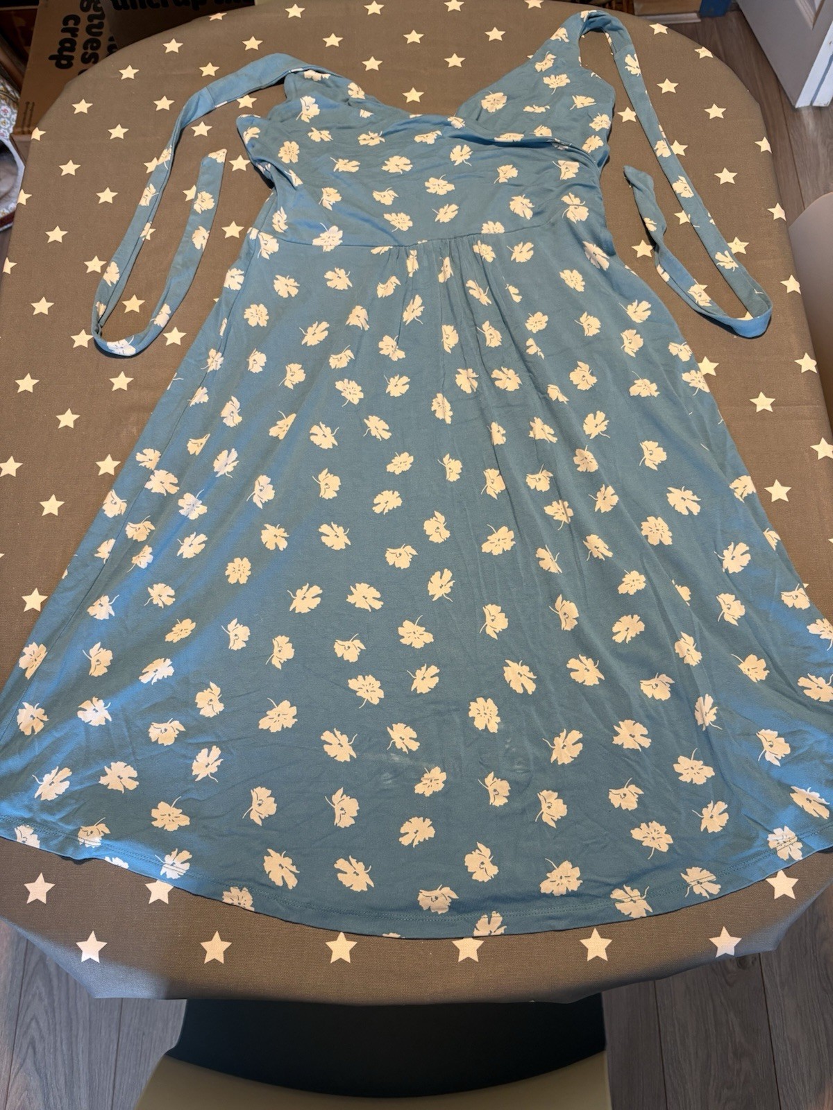 Boden Light Blue Halter Neck Dress Size 14R