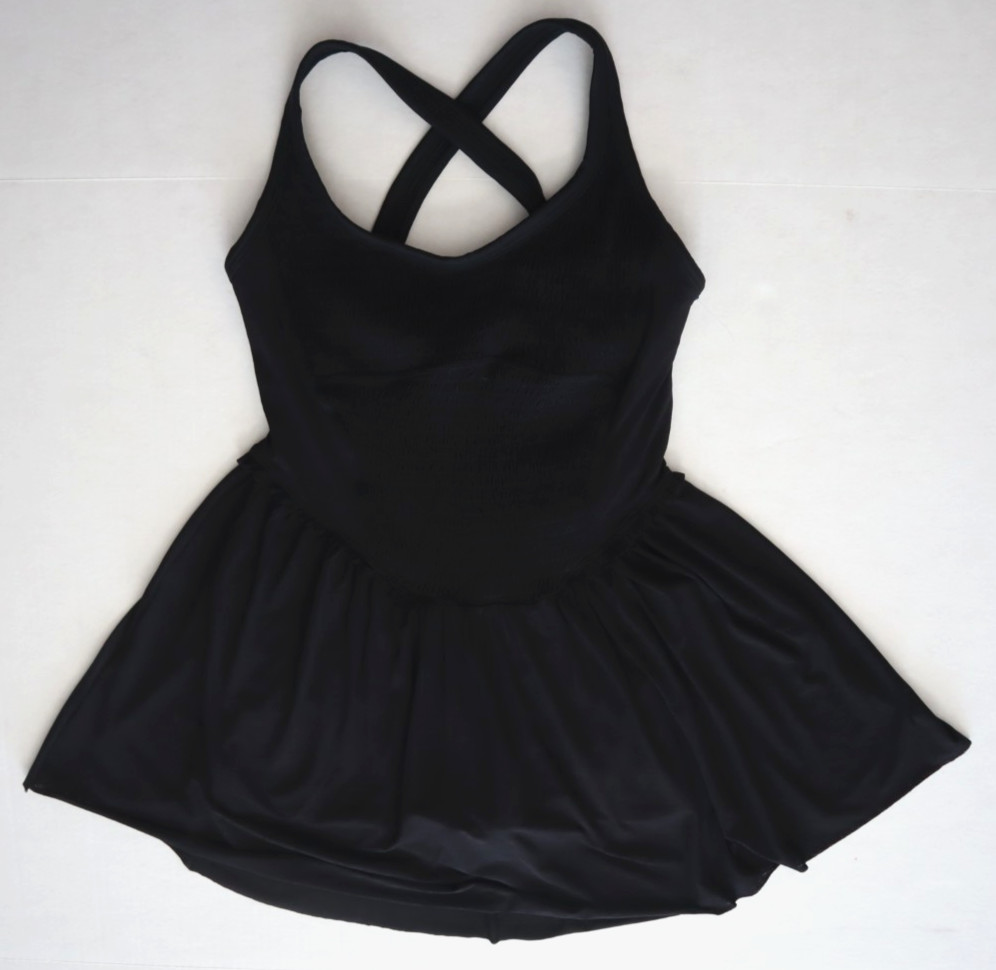 Free People Movement OB1891387 XS Black Smockin Hot Tennis Pickleball Dress $128