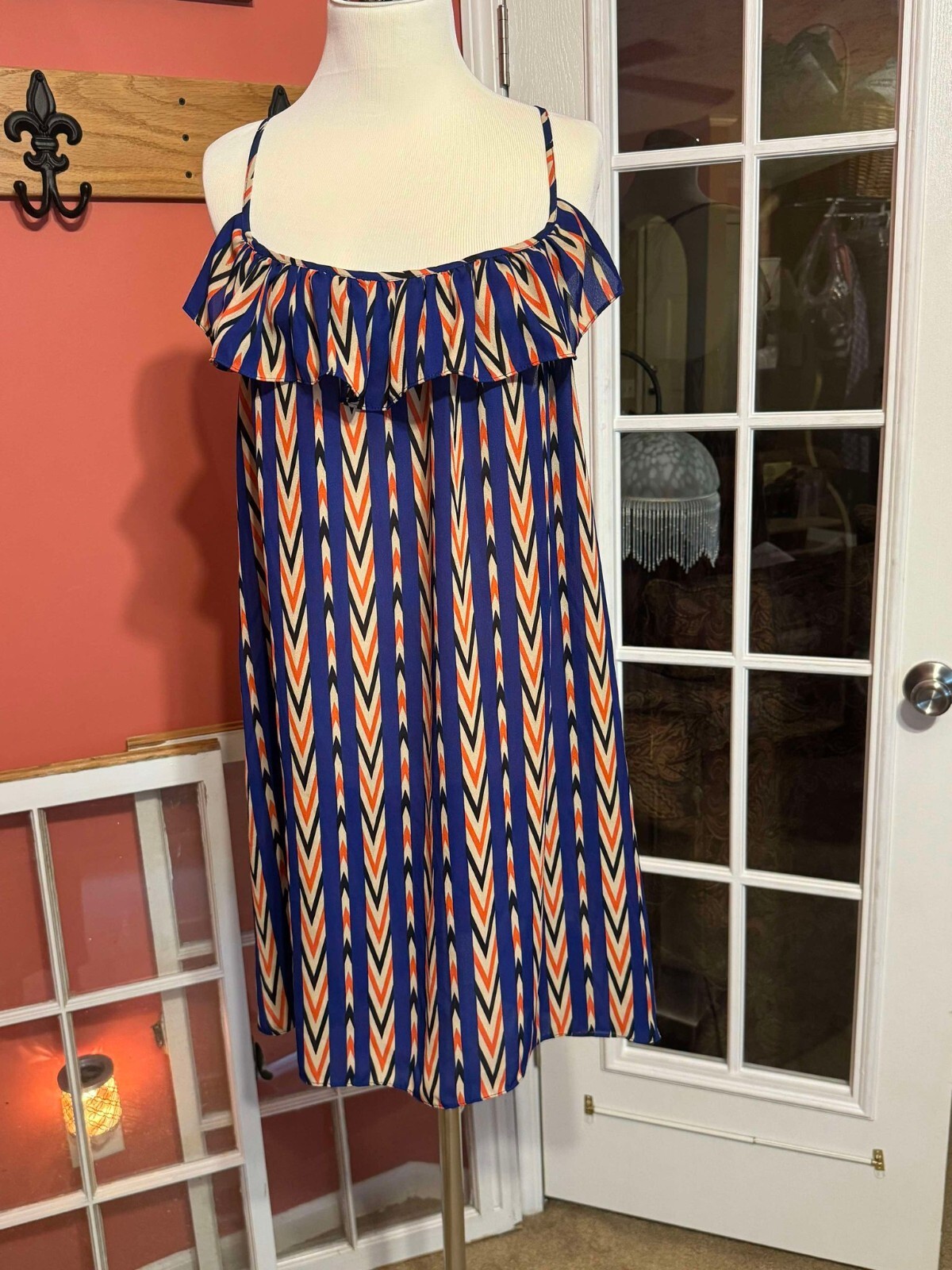 Ciel USA Sexy Sweet Dress Orange Blue Large Team School Auburn Broncos