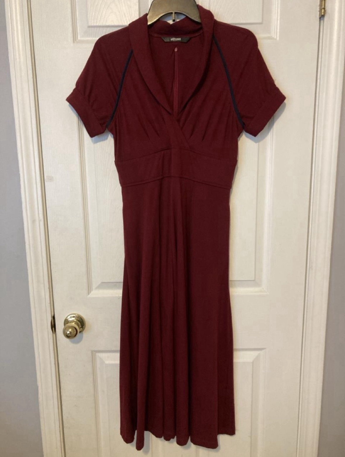 Beautiful Red And Black Eshakti Maxi Dress