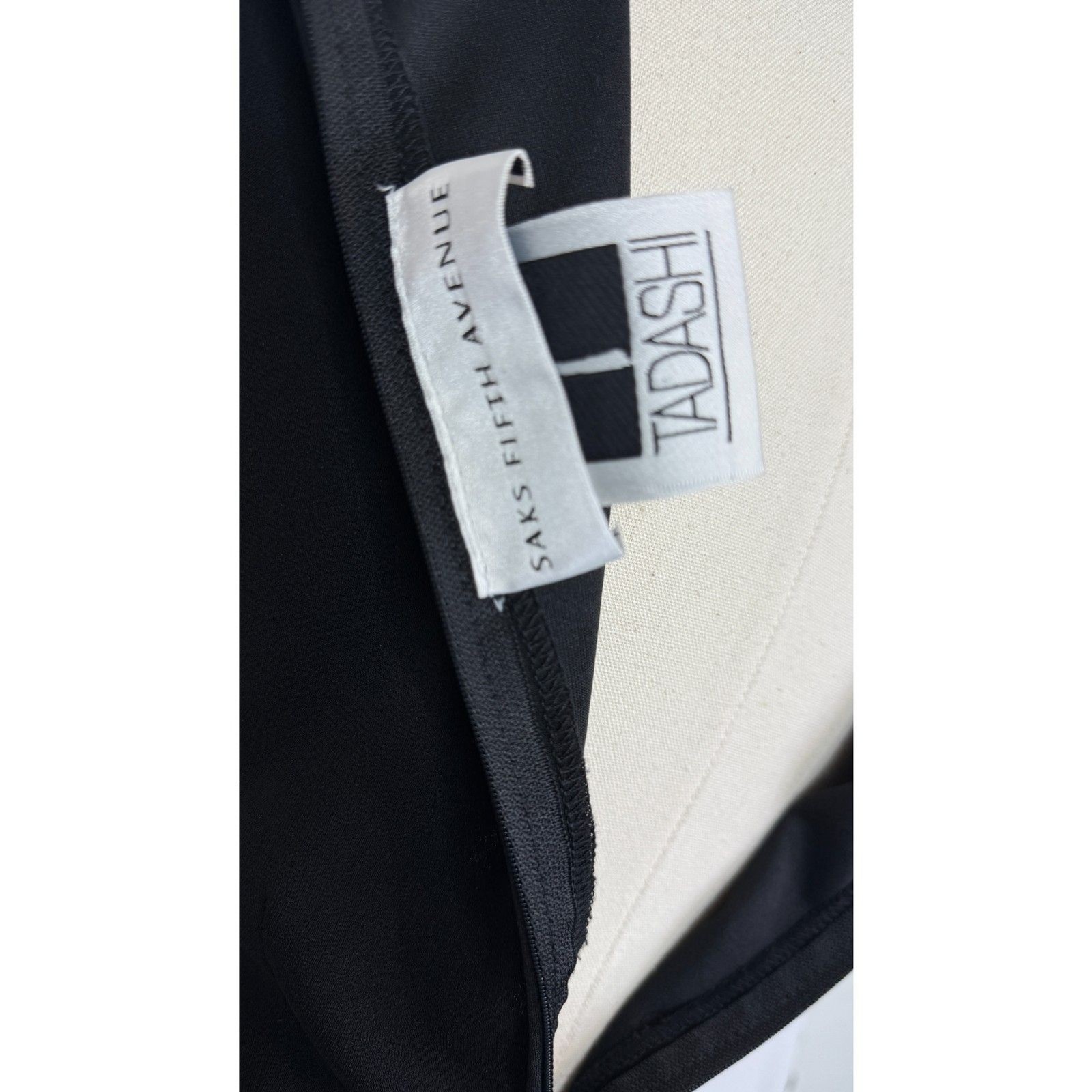 Vintage Tadashi | Saks Fifth Avenue | Black Midi to Maxi Dress | Sz 6