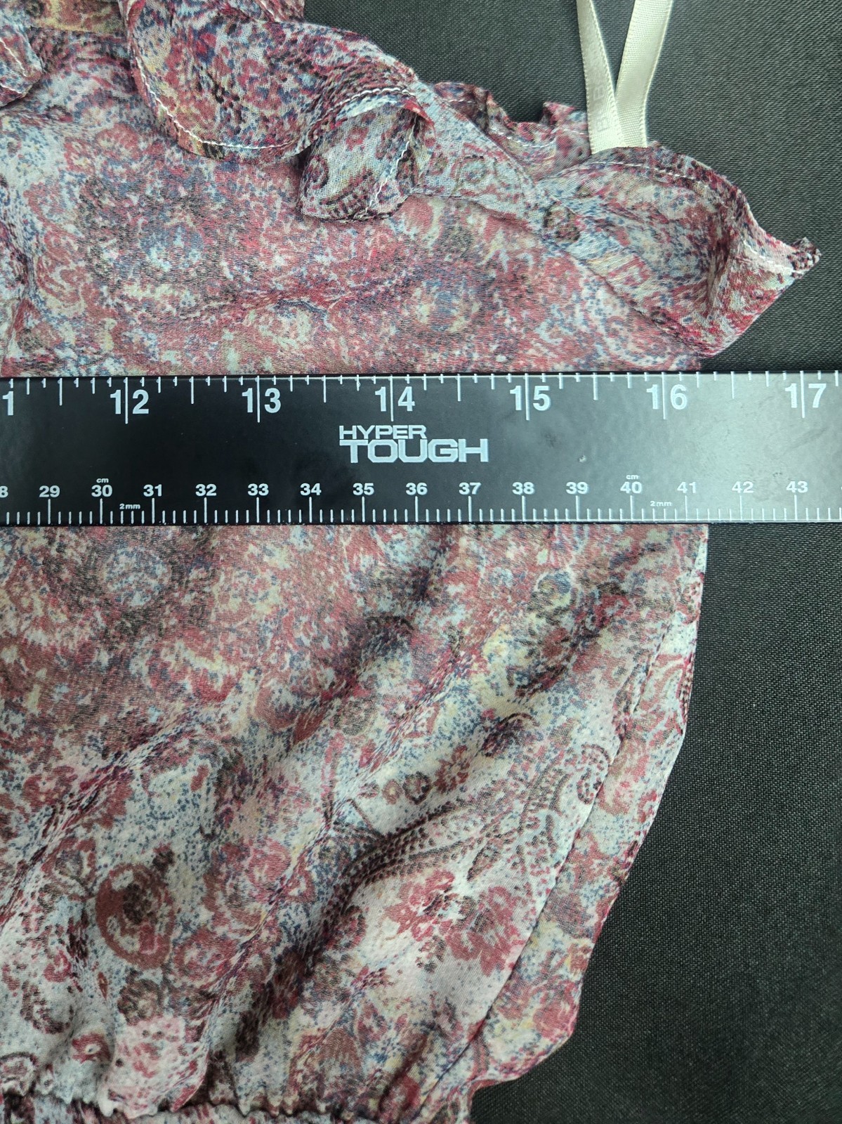 BCBGeneration Mini Dress Paisley Ruffle Halter Chiffon Size Small Boho Summer