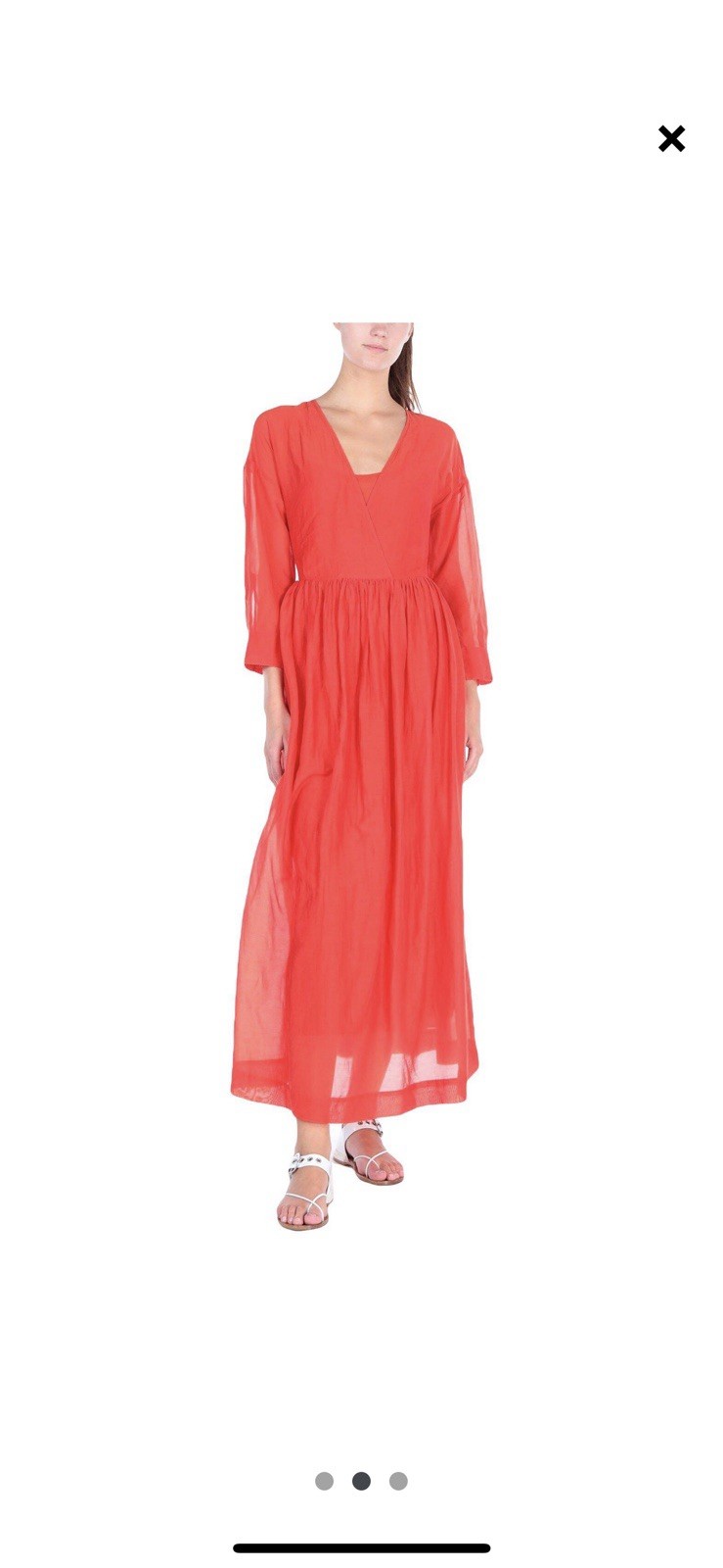 Italian Jucca high quality cotton Elegant Red Women’s Dress
