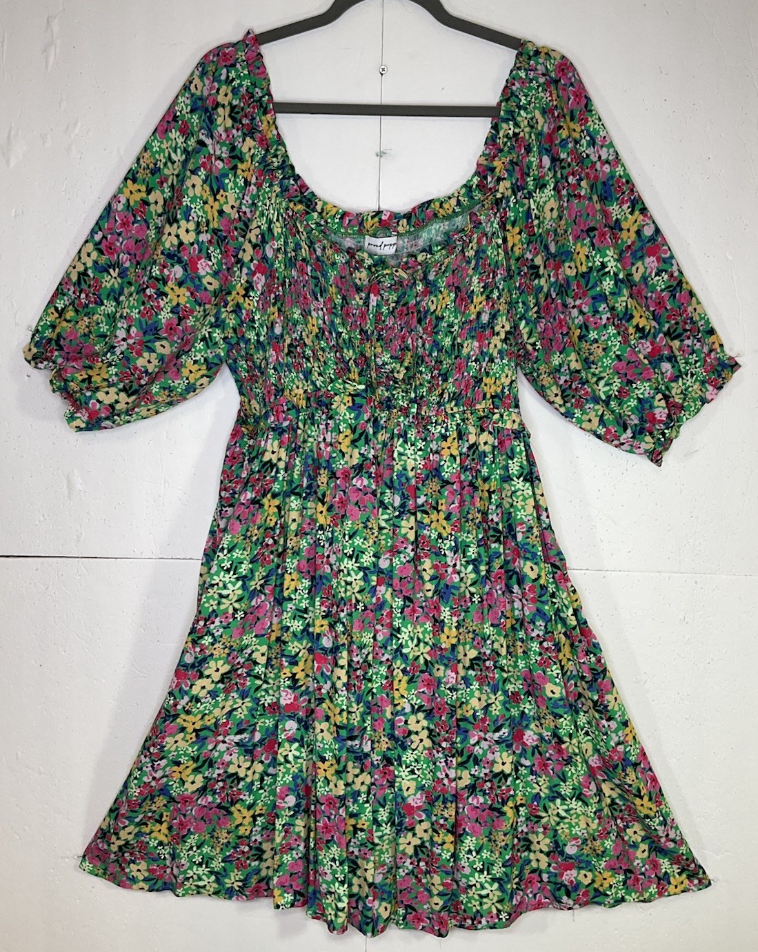 NWOT Proud Poppy Dress US 12 / AU 16 Floral Colorful Floral Babydoll Empire