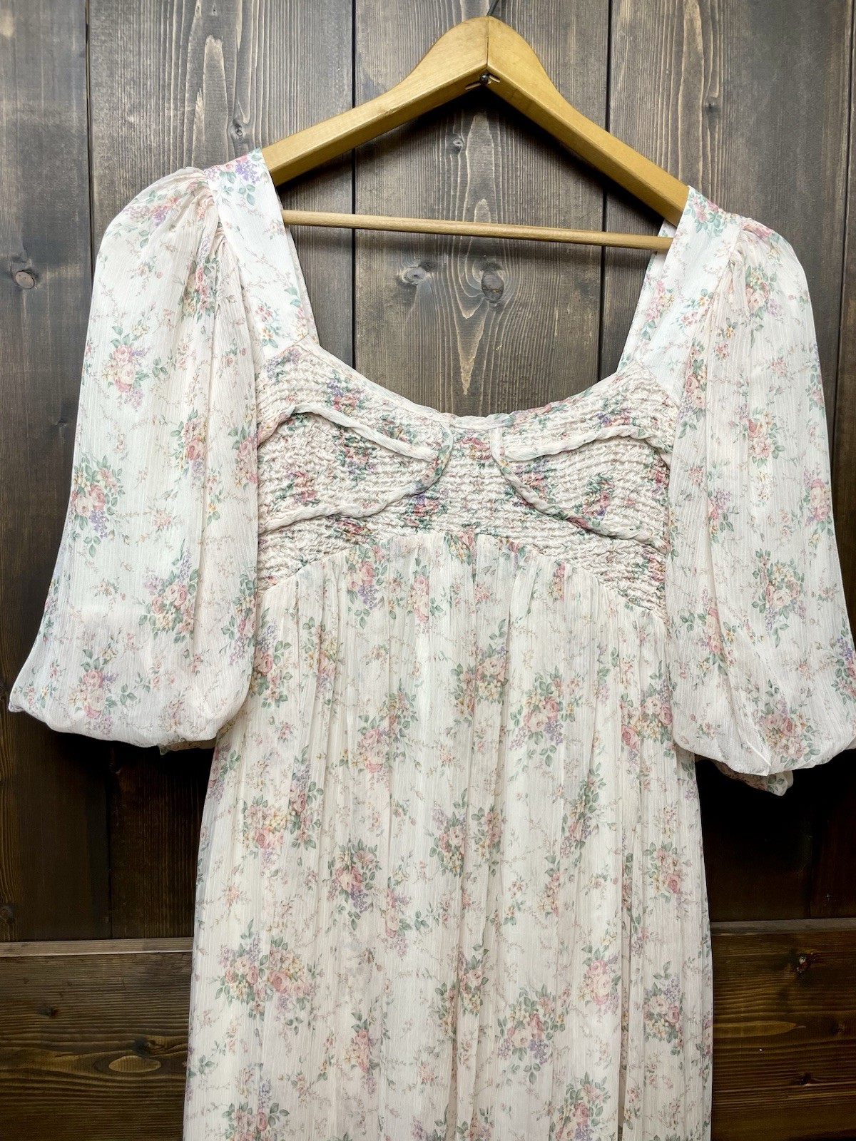 NWT Worth Collective Maxi Dress in Pink Floral *SMALL* Bump Friendly