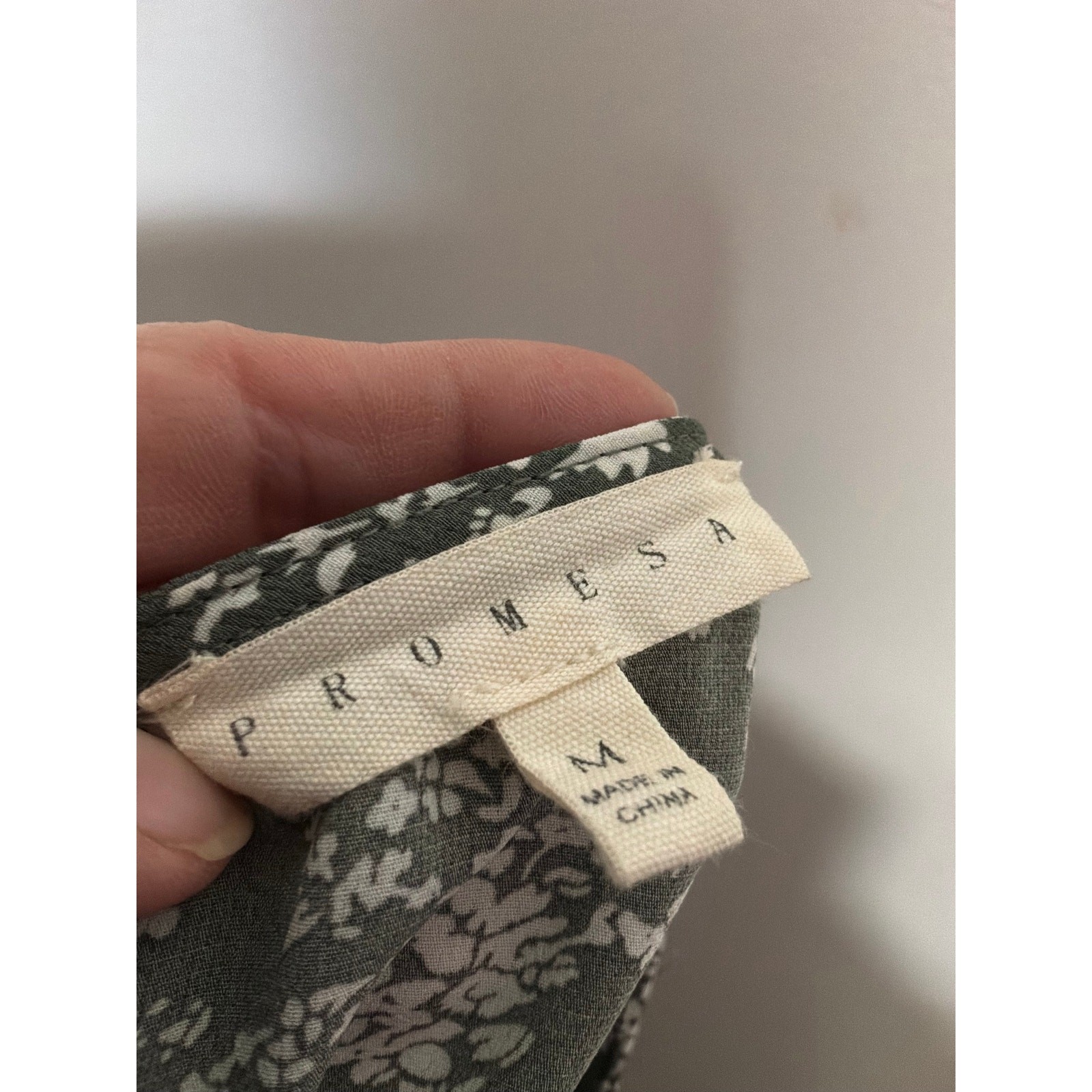 Promesia Mini Dress In Green Size Medium