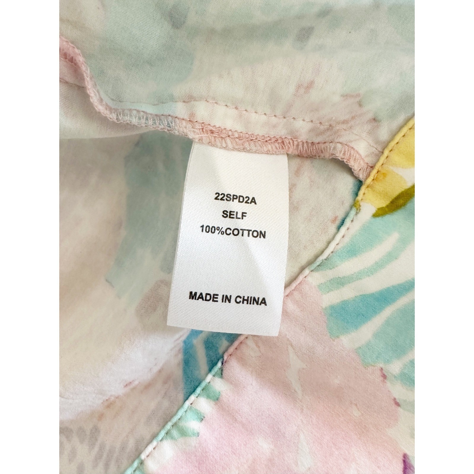 Hunter Bell Braden Dress Pastel Multi-Color Tie-Shoulder Midi Dress Size 2