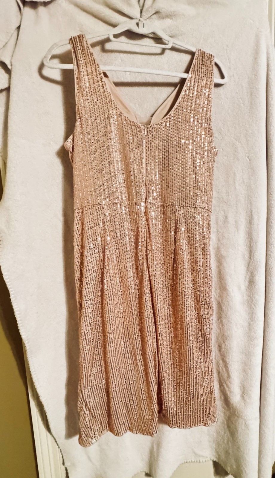 grace karin sequin dress with rouche