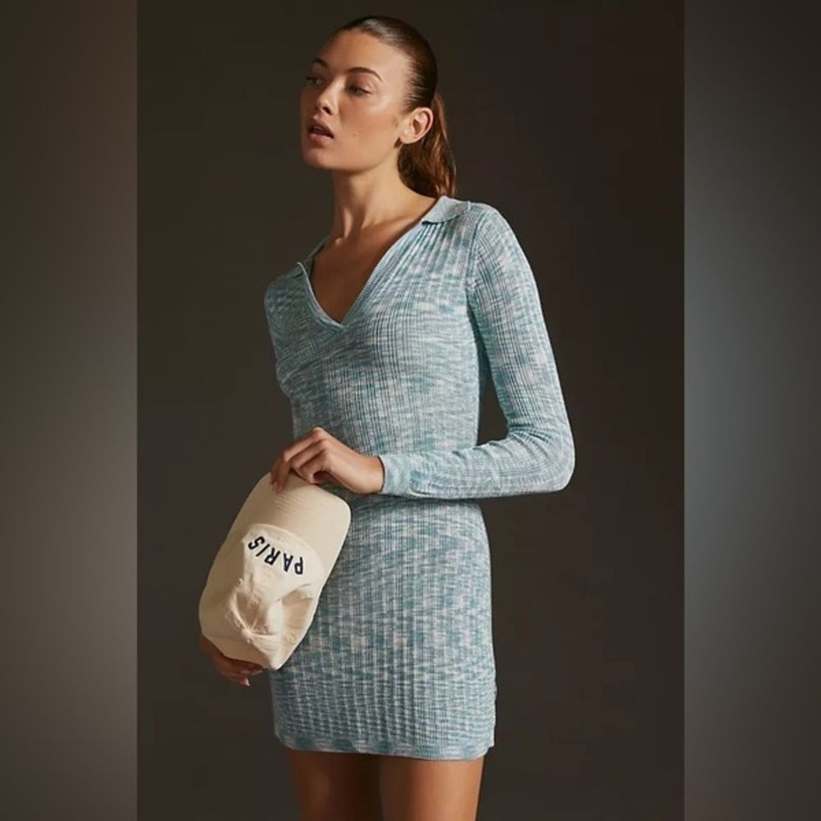 NEW NWT L*SPACE Aria Mini Dress In Poolside Blue SIZE L MSRP $132