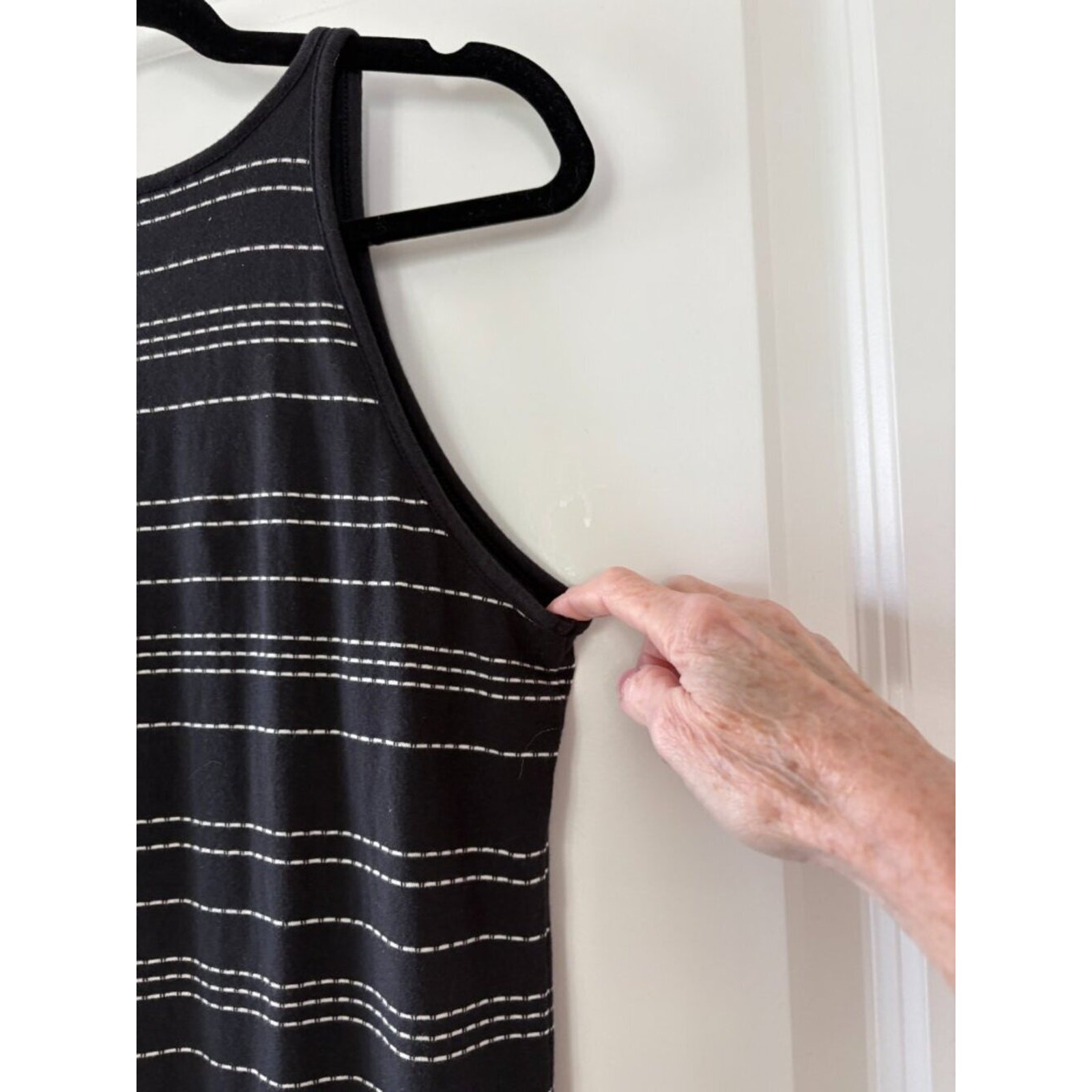 Athleta Athleisure Sunkissed Broken Stripe Midi Tank Dress Size Small