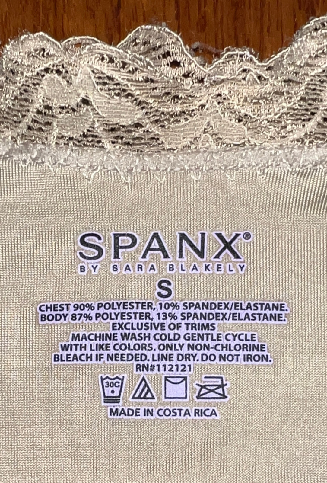 SPANX By Sara Blakely, Scoop Neck Light Control Slip In Beige, Size Small