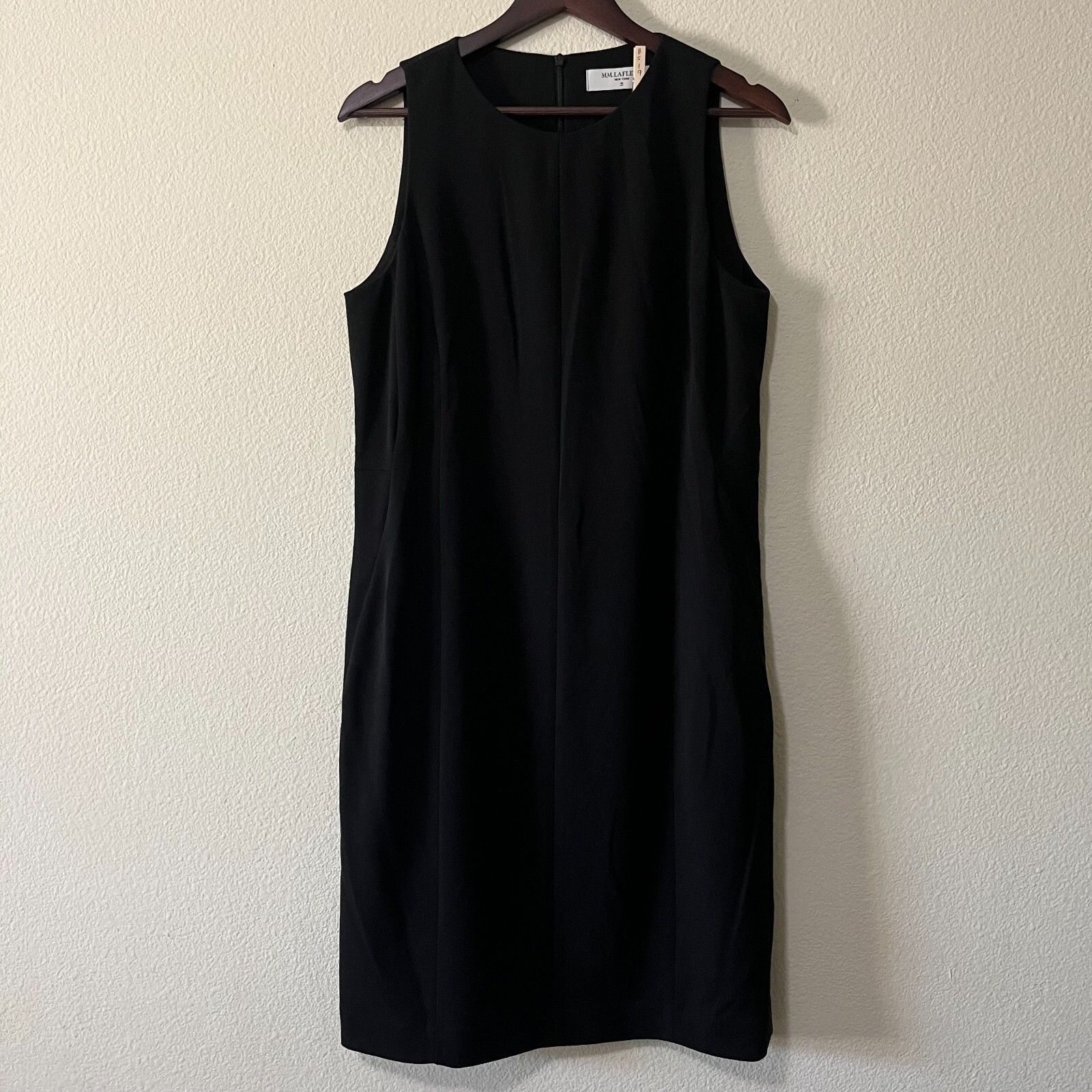 M M Lafleur Women Black Pockets Unlined Capsule Career Office Sheath Dress SZ 10