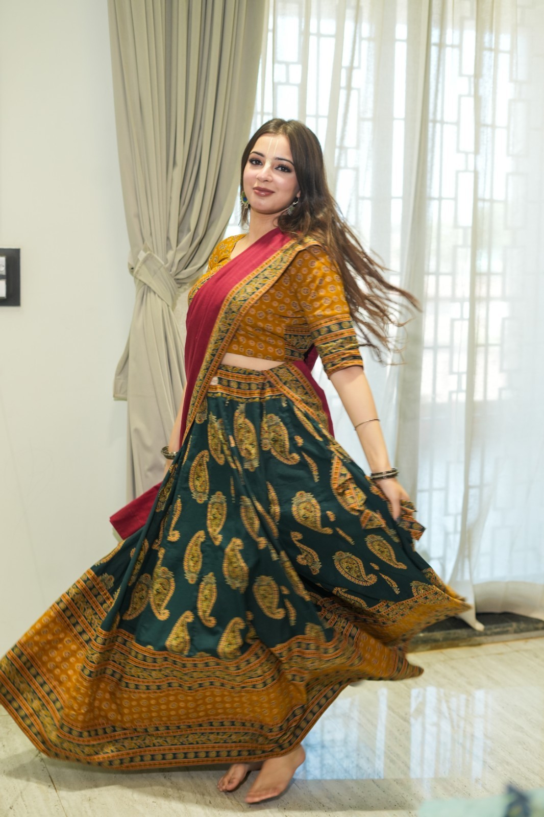 Gopi Dress Vrindavan skirt for temple
