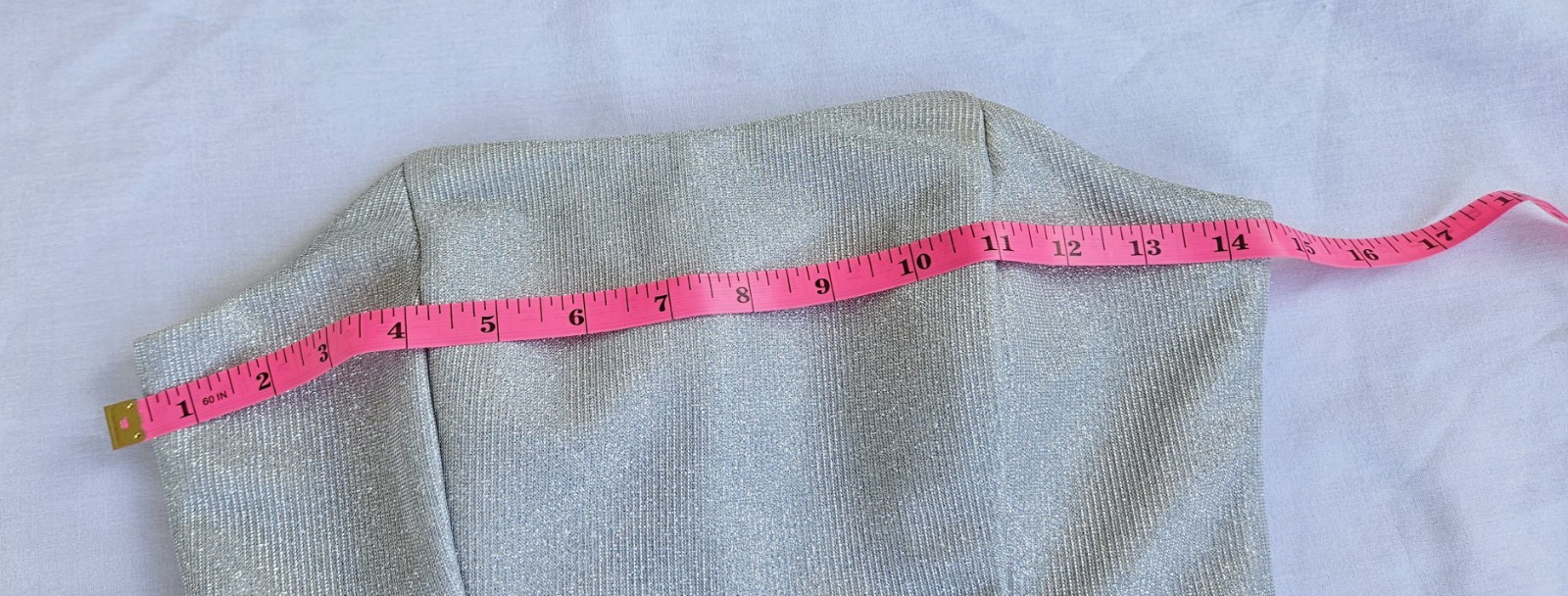 Jump Apparel Strapless Glitter Ombre Maxi Dress Silver Pink XS Juniors Slit