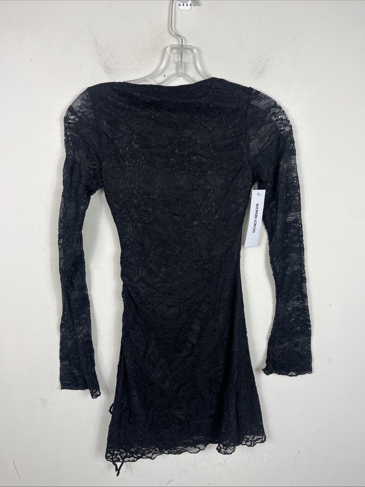 Polly Princess Airabella Lace Long Sleeve Minidress Black Lace Size 2 NWT