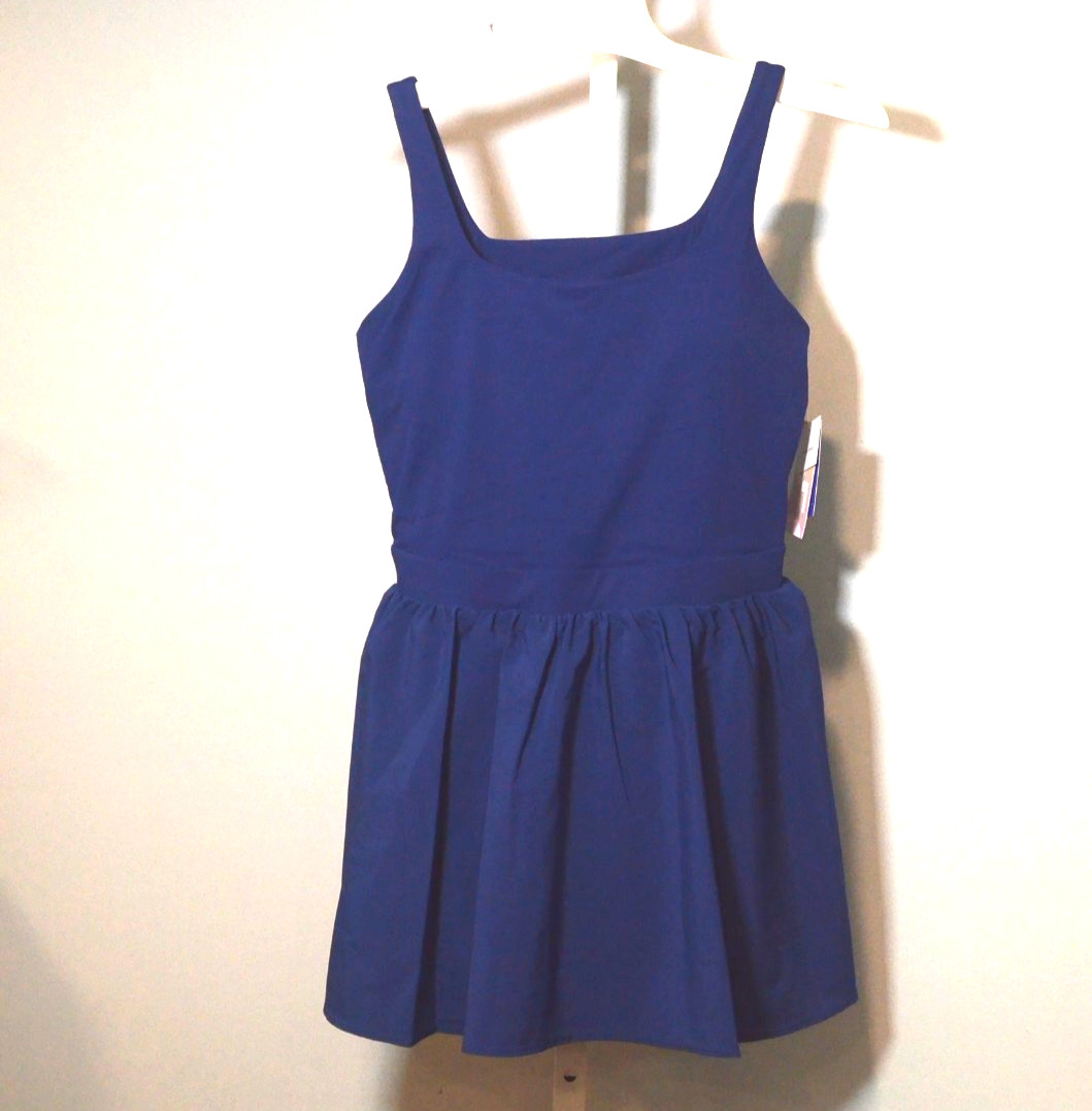 NWT JoyLab Size S Navy 1-Piece Activewear Dress Built-in Shorts w/Pockets