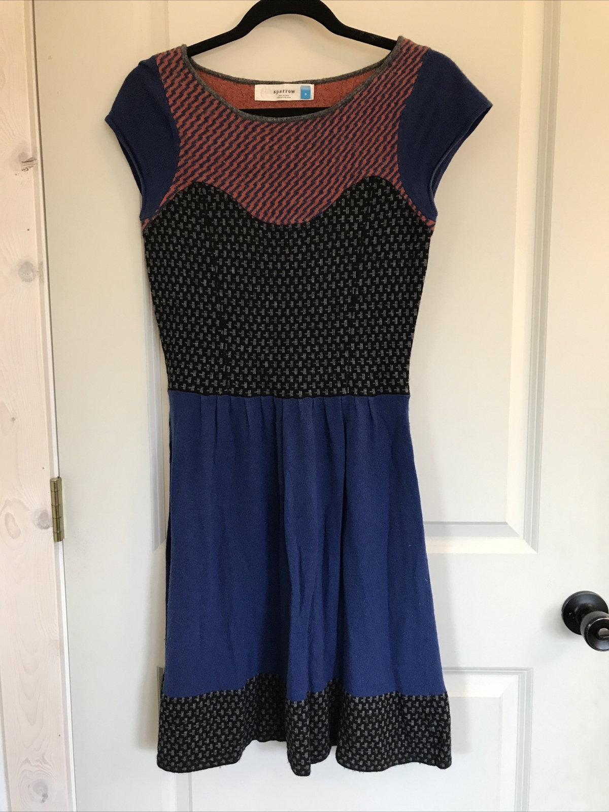 Anthropologie Sparrow Size Small Wool Cashmere Blend Short Sweater Dress Boho