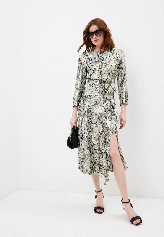 Sandro Paris Ultra-lightweight, original, luxurious dress with a paisley pattern
