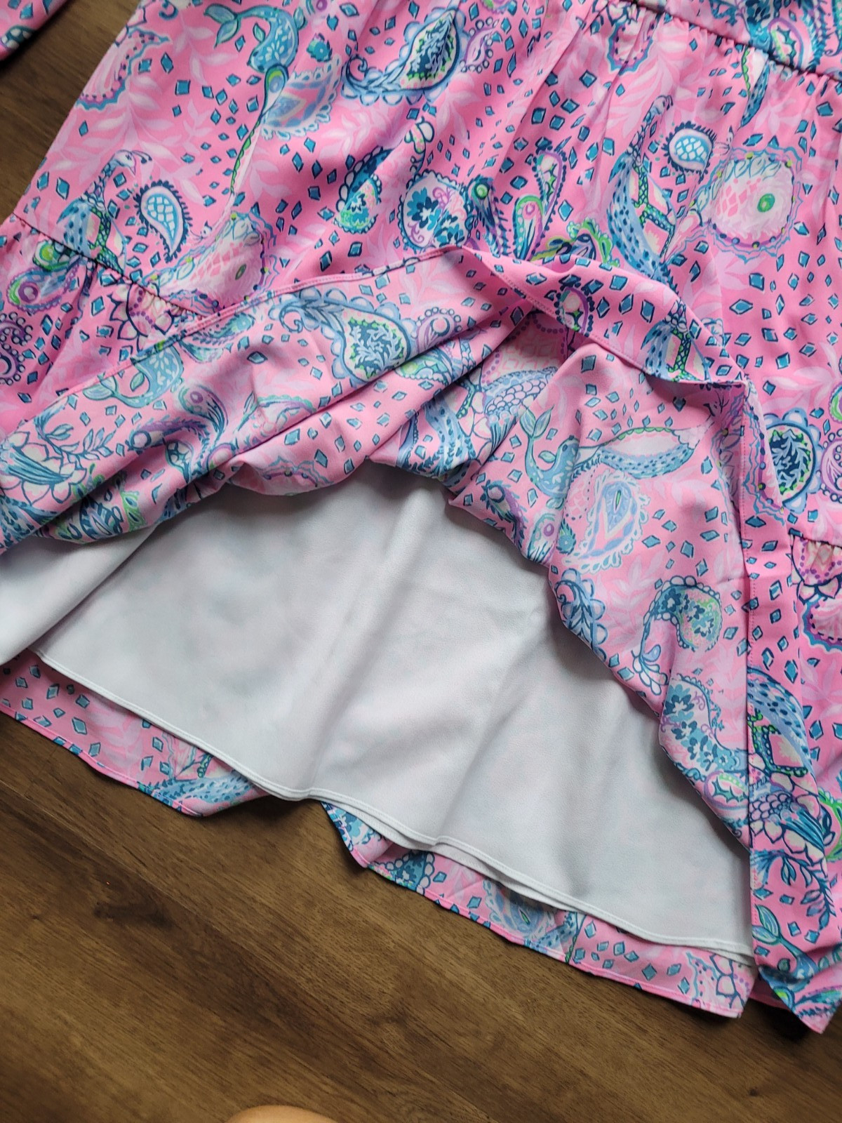 lilly puliter winona stretch dress pink sz M nwot